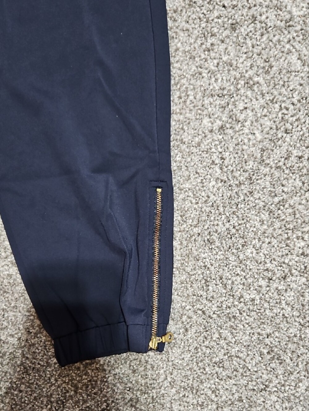 ZYIA Navy Blue Womens's Joggers with Ankle Zips - Picture 3 of 7